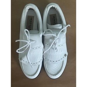 NWOB Eastland Willowdale Women's Size 8.5 N White Leather Tassel Golf Shoes